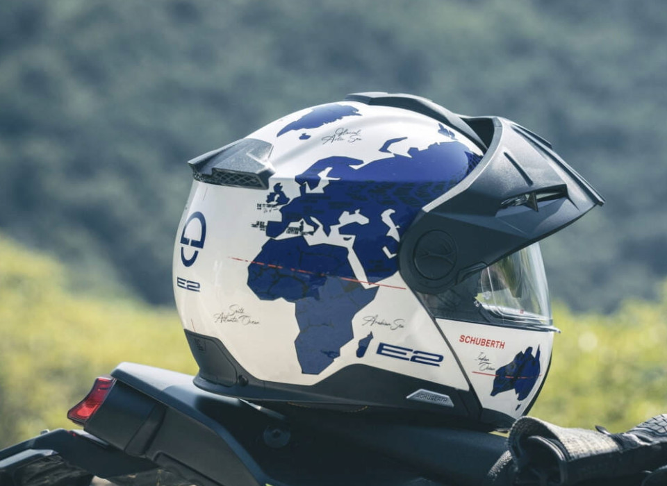 SCHUBERTH E2 ATLAS BLUE KASK MOTOCYKLOWY SZCZĘKOWY NIEBIESKI