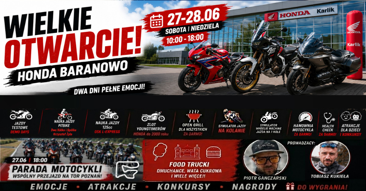 Wielkie otwarcie Honda Baranowo